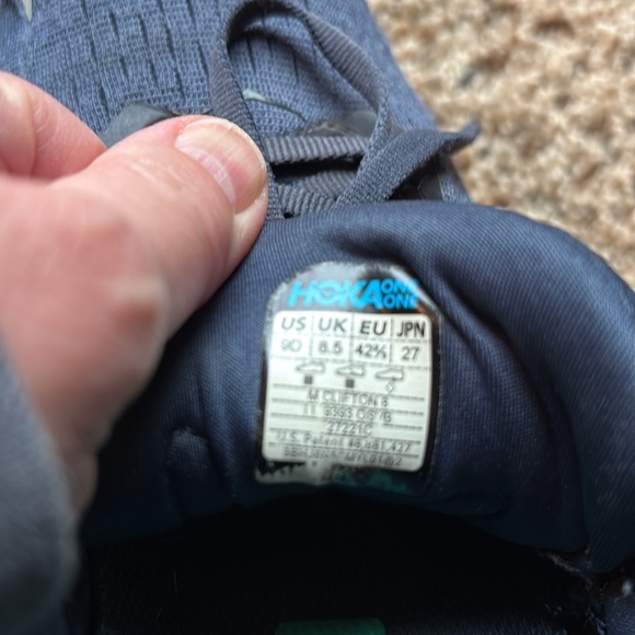 Hoka One One Mens Clifton 8 Sneakers Size 9 - Picture 4 of 8